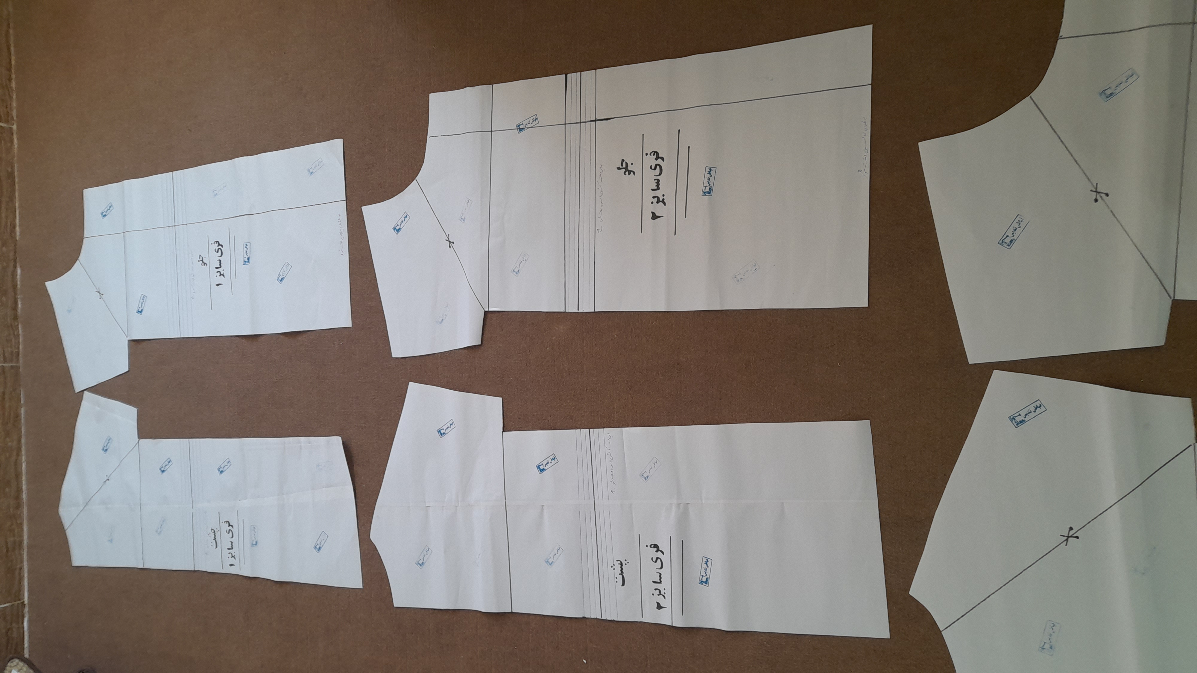 الگو پیراهن ساحلی